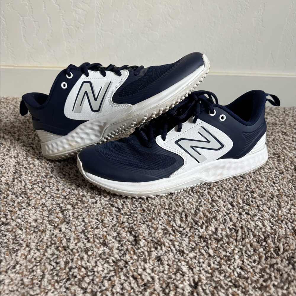 New Balance Dark Blue and White Athletic Shoes